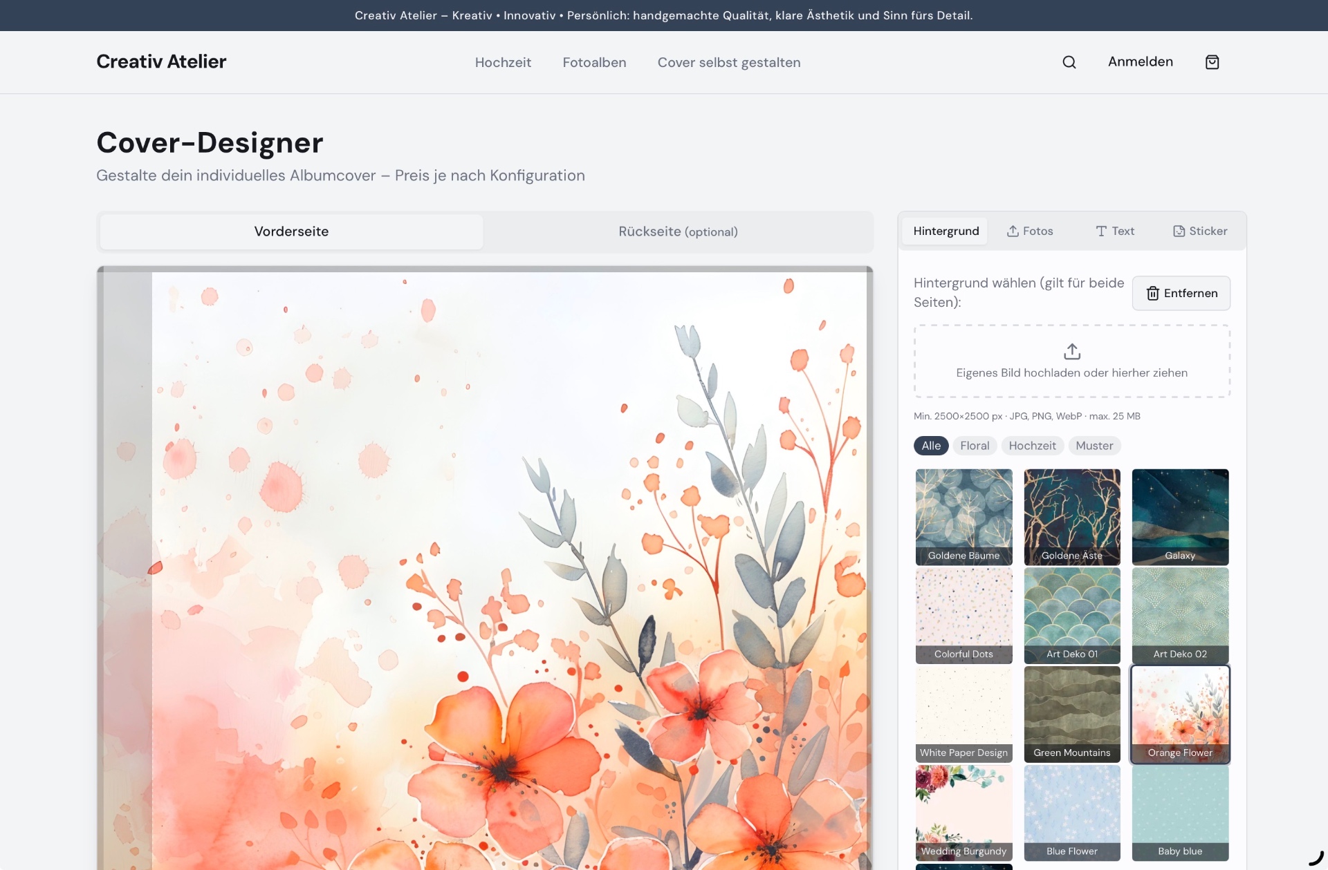 Beispiel-Shop: Creativ Atelier